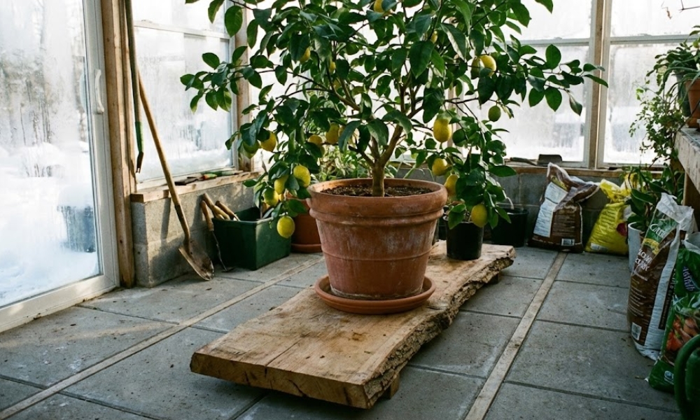 Zimi limun unesite u zatvoren prostor ili ga napolju dobro zaštitite agrotekstilom